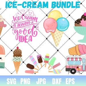 Eis - sofortiger digitaler Download - svg, png, dxf und eps Dateien enthalten! Sommer, Eistüte