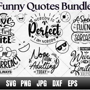 Funny quotes bundle svg, Sarcasm Svg Bundle, Sarcastic Svg Bundle, Sarcastic Sayings Svg Bundle, Sarcastic Quotes Svg, Silhouette, Cricut