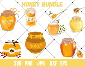 Honey SVG Bundle Bee Svg Files for Cricut Honey Comb Svg Honey Cut File Honey Png Honey Drip Svg Honey Comb Silhouette Digital Download