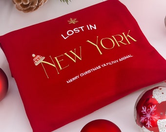 Sudadera navideña de Home Alone: jersey retro de película de los 90