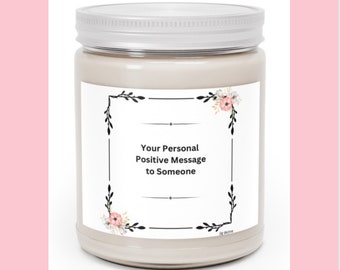 Personalized Candle - Positive Message for Someone