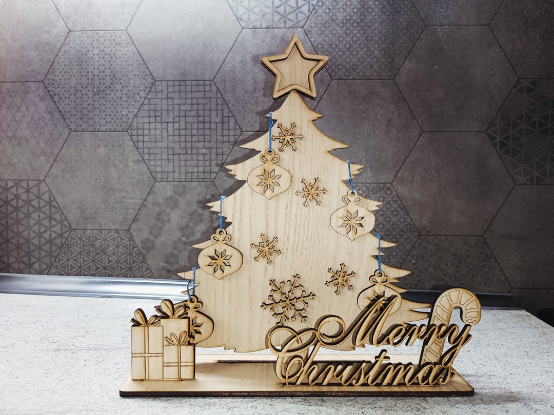Sapin de Noël laser svg dxf Etsy France