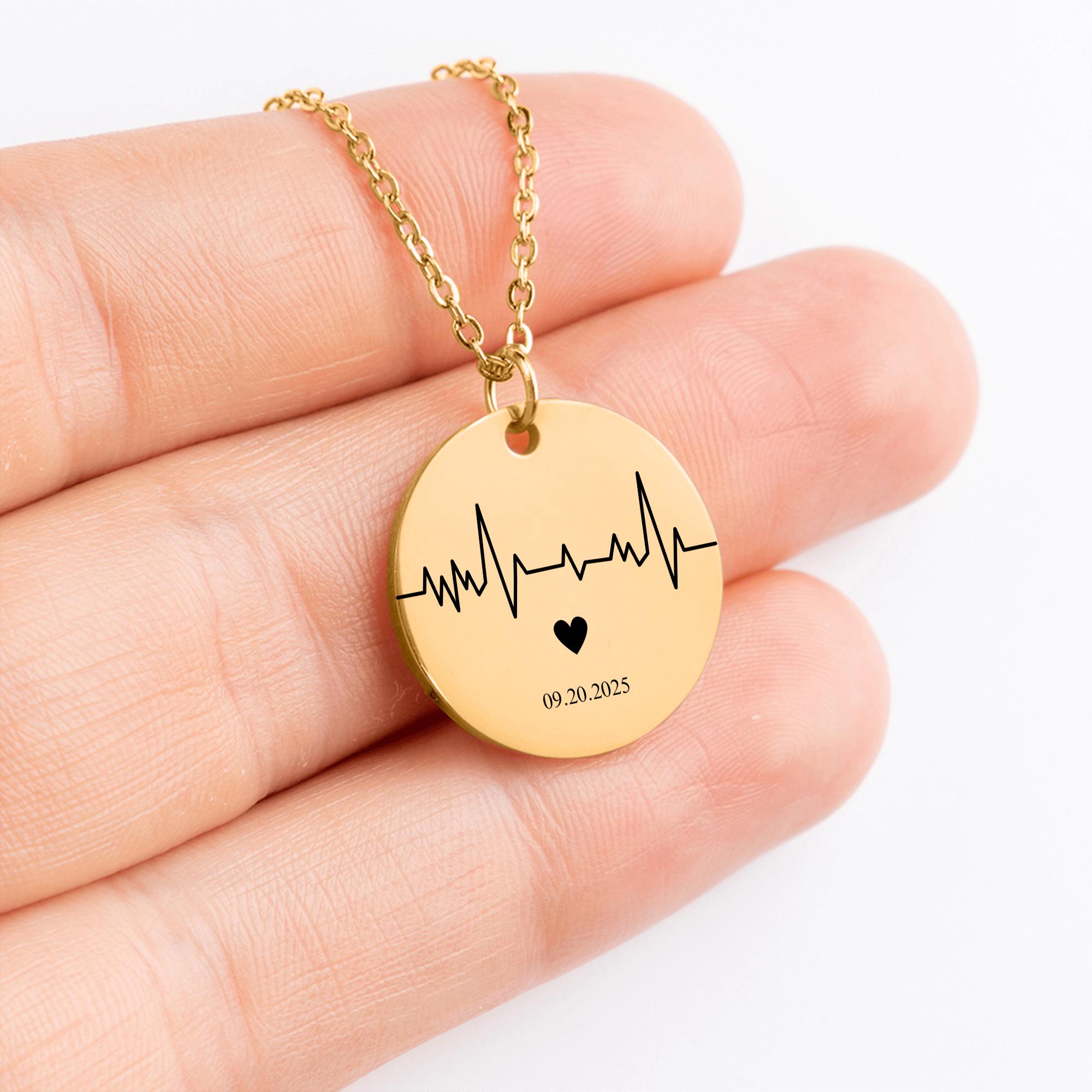 Custom Heartbeat Necklace