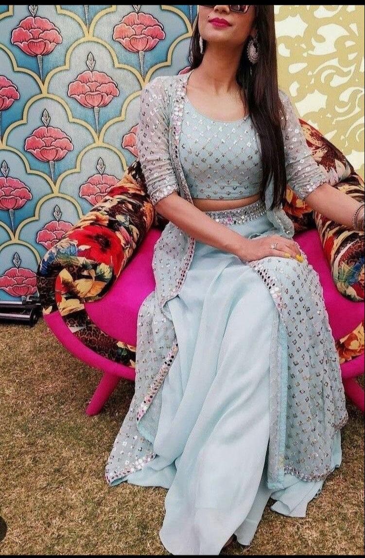 Lehenga With Shrug Etsy UK