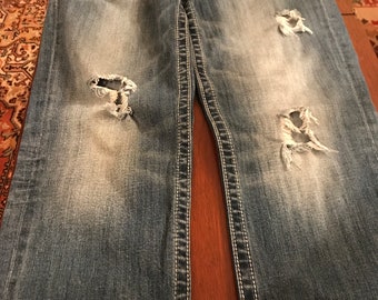 Miss Me Distressed Boyfriend Jeans sz 28