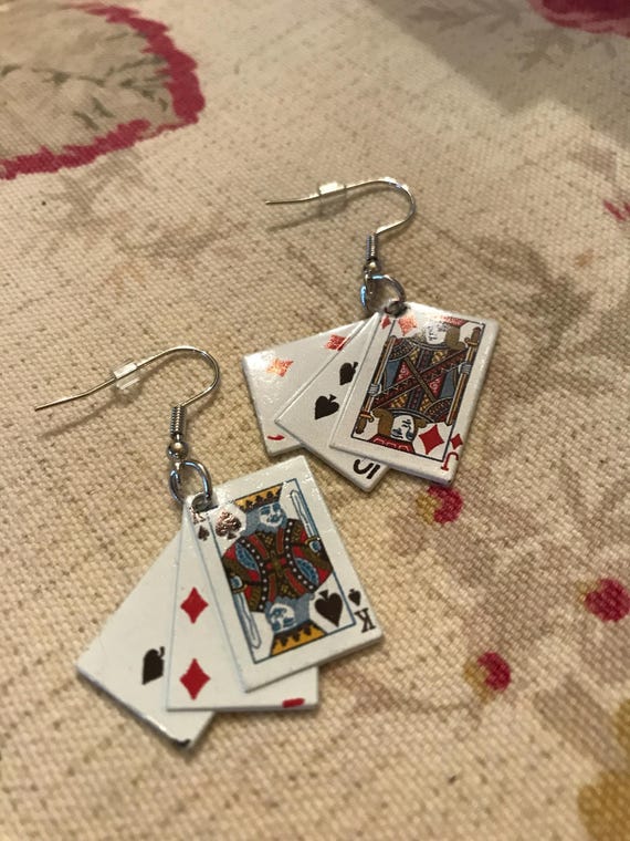 Playing Card Earrings