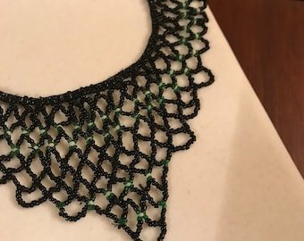 Vintage Beaded Collar Necklace