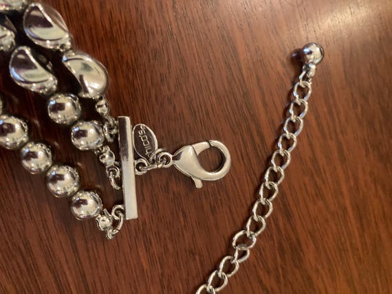 Silvertone Statement Necklace - image 6