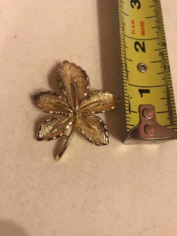 Vintage Maple Leaf Brooch - image 1