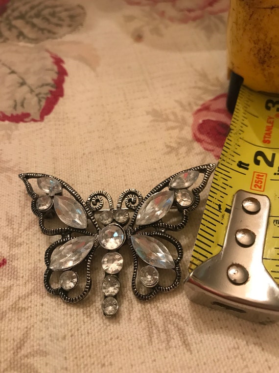 Vintage butterfly Brooch - image 4