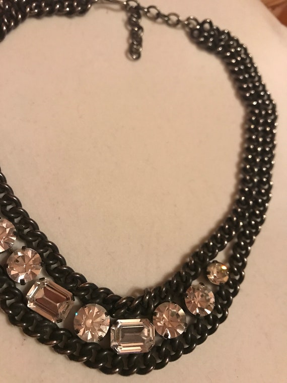 Crystal and Black Steel Collar - image 5