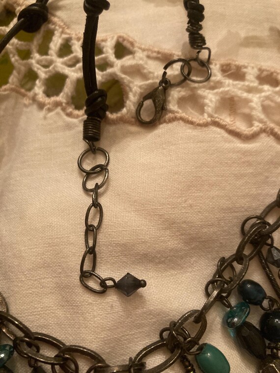 Statement Necklace in Blues - image 5