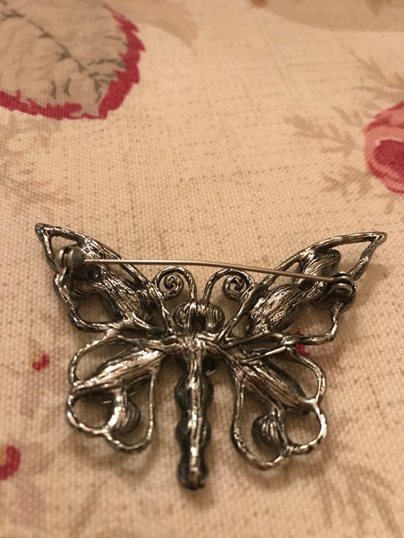 Vintage butterfly Brooch - image 2