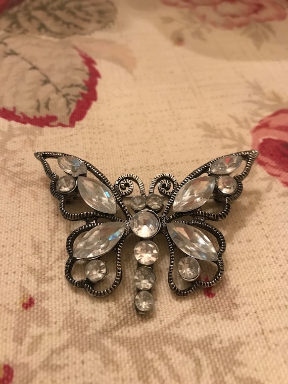 Vintage butterfly Brooch - image 1