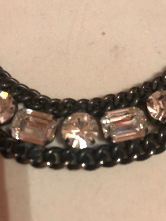 Crystal and Black Steel Collar - image 2