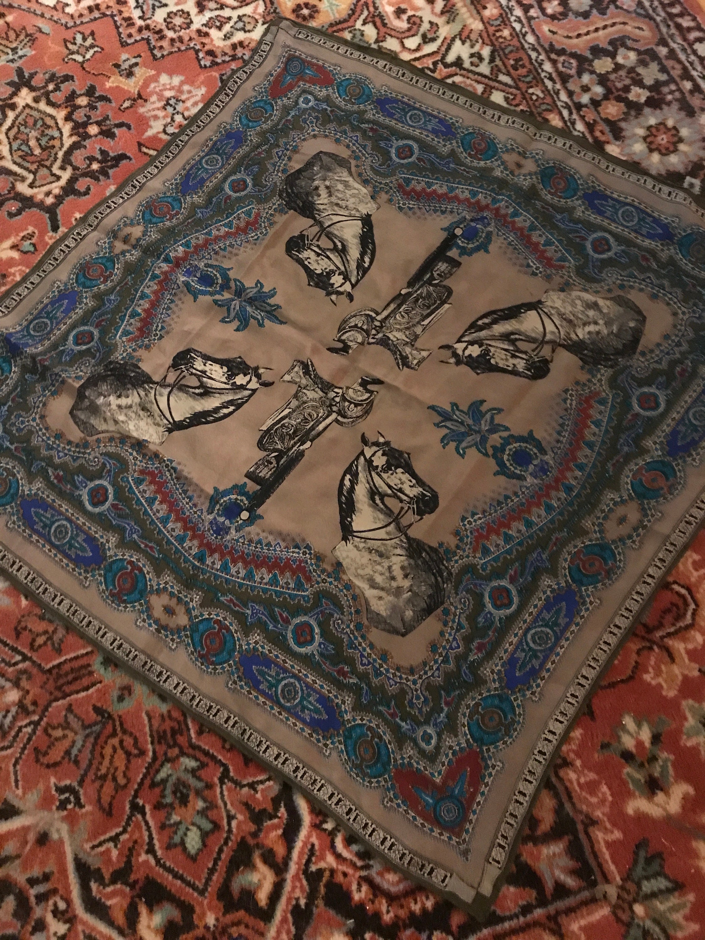 Horse Medal Wool Scarf