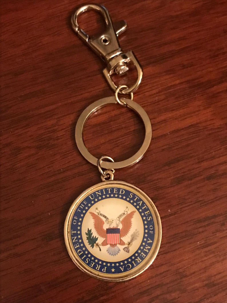 Talosn Key Chain Presidents Seal Keychain - Etsy