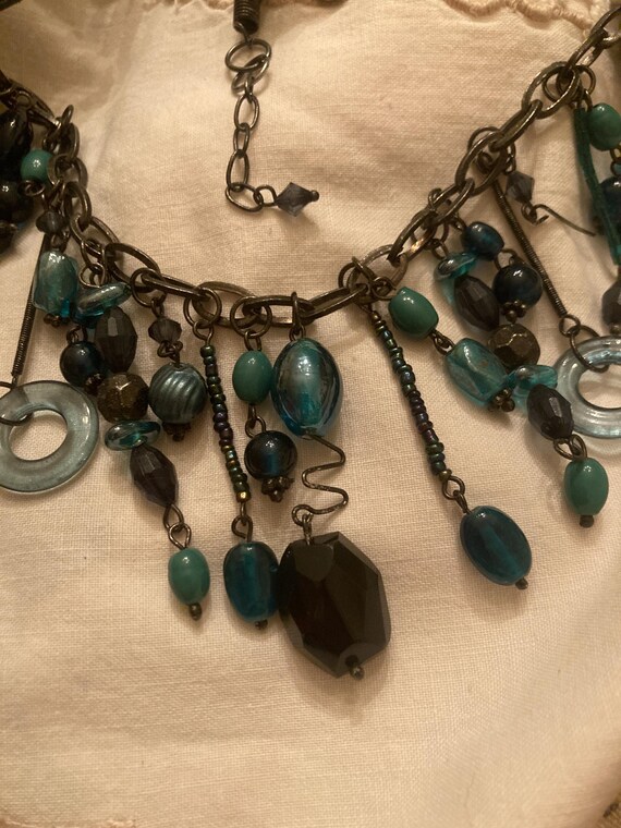 Statement Necklace in Blues - image 7