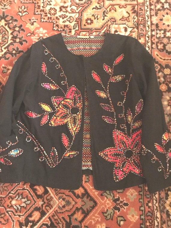 Vintage Applique Jacket