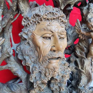 Handcrafted Wooden Jesus Head Sculpture | Religious Wooden Art | Christian Home Decor | Rustic Jesus Carving | Unique Wood Carving