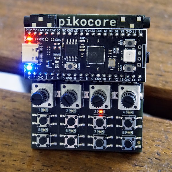 pikocore synthesizer - assembled