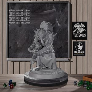 Plasma Pague Rat Folk B V1-V4| Miniature haut de gamme | Mini D&D Premium | Miniature homme-bête | Poncé et apprêté | Impression 3D en résine | 25 mm 45 mm |