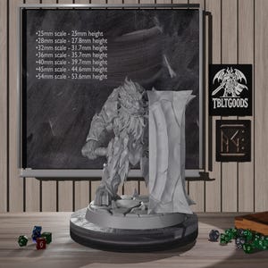 Magma Forged  Dwarven Soldier Miniature A | Fantasy DND Figurine | Dwarf Mini | 25mm - 54mm Scale | 3D Resin 12k Print | High Detail Mini |
