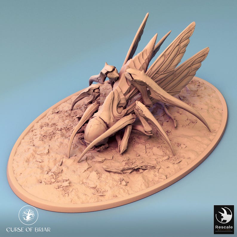 Fallen Insect Ancient Beetle Monster V3 | Fyrionis | DND Miniature | 12k Resin Print ...