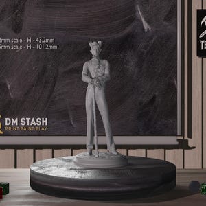 Miniatura di demone malizioso / Giocattolo in resina / Miniatura DnD premium / Miniatura di demone / Mini da tavolo / Levigata e innescata / Resina stampata in 3D / 32 mm 75 mm /