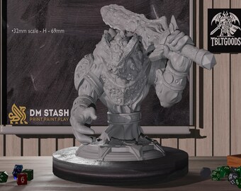 Fire Elemental Miniature | Resin Toy | Premium DnD Mini | Fire Elemental Mini| Tabletop Mini |Sanded & Primed | Resin 3D Printed | 32mm  |