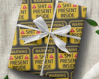 Rude Wrapping Paper Funny Gift Wrap Offensive Wrapping Paper Gifts for Him Hilarious Birthday Christmas Funny Gift Wrap