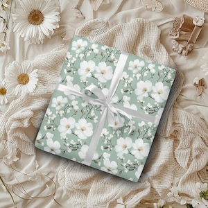 Sage Green Wrapping Paper Elegant Gift Wrap for Weddings Birthdays Holidays Luxury Green Gift Wrap Roll for Stylish Present Wrapping