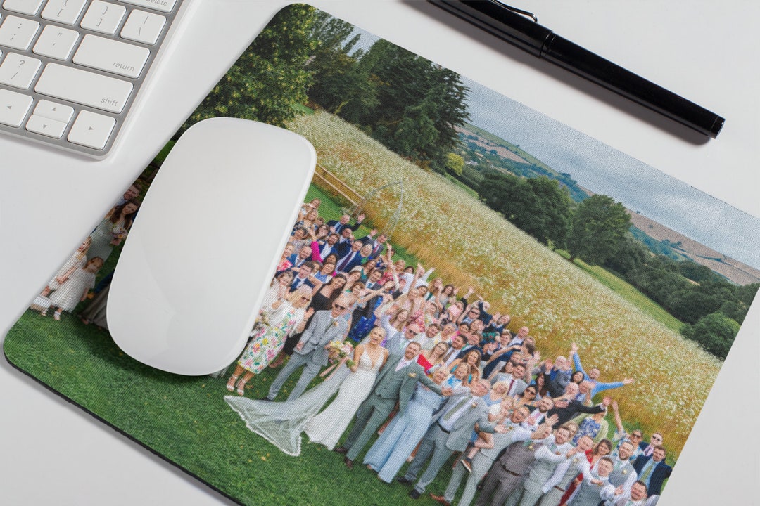Custom Photo Desk Mat, Personalized Anniversary Mouse Mat, Your Photo ...
