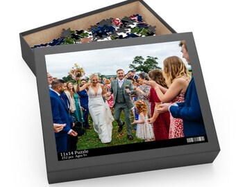 Aangepaste puzzel Gepersonaliseerde legpuzzel Jouw foto Valentijnsdagcadeau Jubileumcadeau Bedachtzaam cadeau voor haar Hem Verloving Op maat