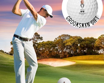 Groomsman Golf Balls Personalized Gifts for Groomsman Custom Photo Pack of 6 Golf Balls Wedding Gift Favors Father of Bride Father of Groom