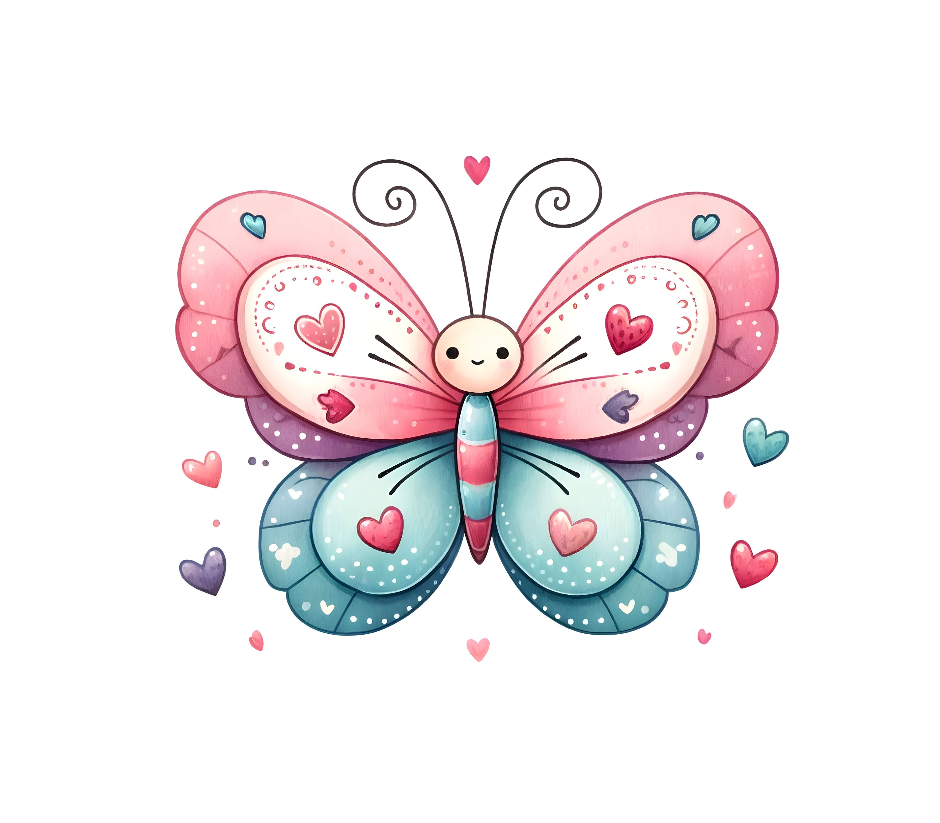 c*n様 POTETE butterfly clip pink✖️blue バタ butterfly clip pink×blue – POTETE