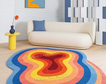 Handgetufteter Wollteppich für Kinderzimmer in 13 Farben - Individuell handgefertigt