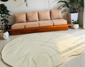 Handgetufteter Wollteppich für Kinderzimmer in 13 Farben - Individuell handgefertigt