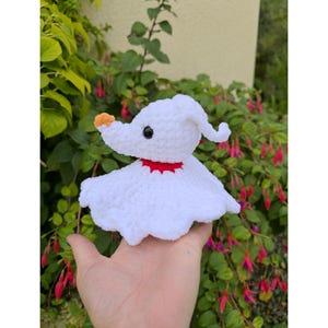 Peluche chien fantôme faite main