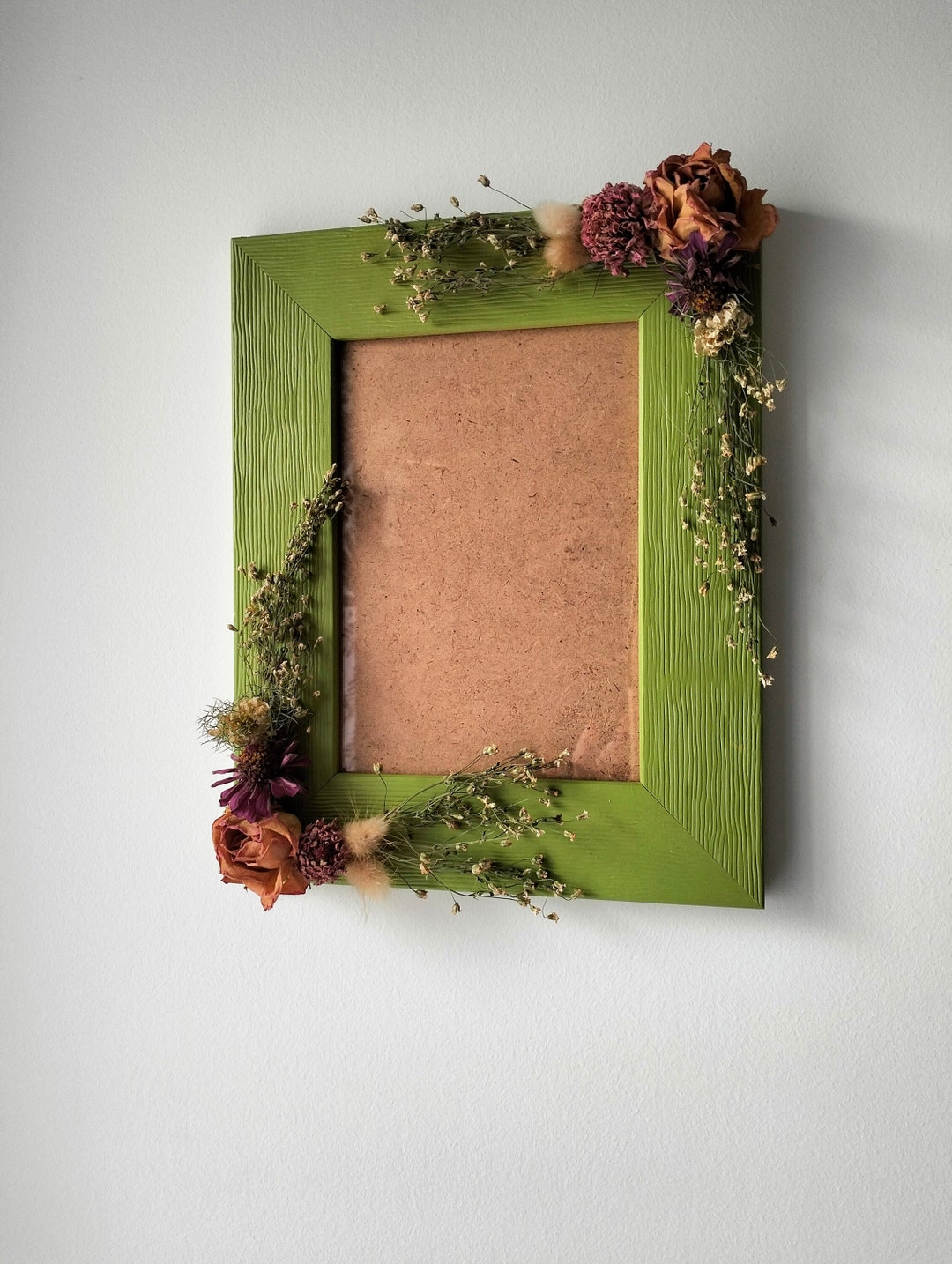 Dried Flower Decorative Photo Frame Unique Gift Natural Etsy