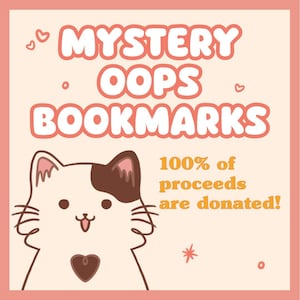 Mystery oeps magnetische boekenleggertassen, bladwijzers met korting, alle opbrengsten worden gedoneerd aan een goed doel