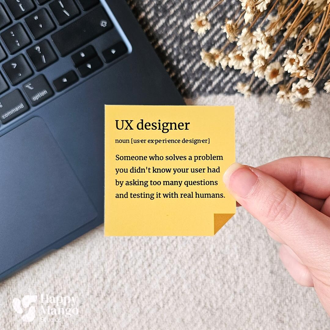 UX Designer Sticky Note Sticker - Handmade Design Definiton Sticker ...