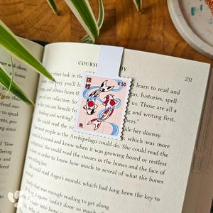 Koivispoststempel - handgemaakte magnetische bladwijzer - Geweldig cadeau voor Japan en boekenliefhebbers