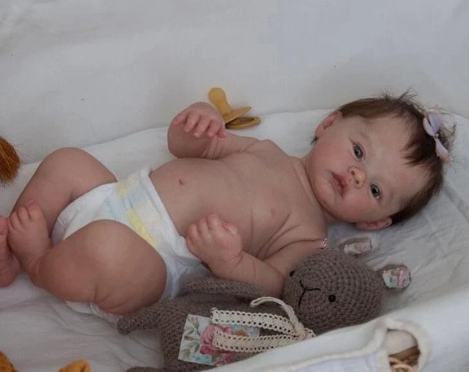 Reborn 47CM Realistic Lifelike Full Body Silicone Vinyl Doll, Reborn