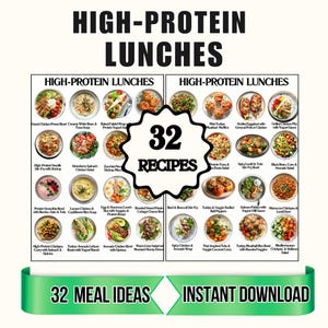 32 Real High Pprotein Lunch Recipes For Weight Loss and Muscle Gain, High Protein Meal Plan, Protein Food List, Protein Lunch Idea