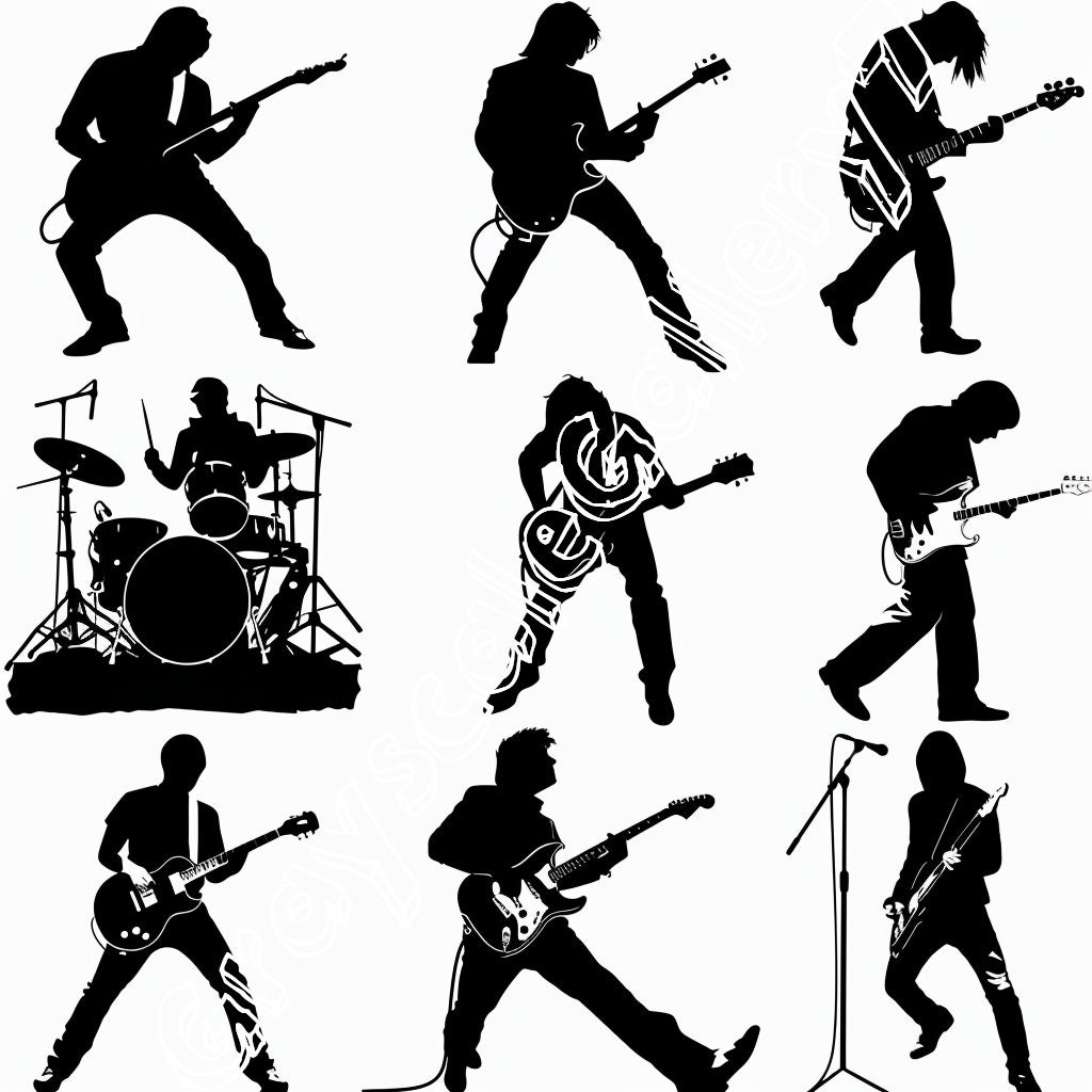 Rock SVG, Rock'n Roll SVG, Rock Band SVG, Rock Clipart, Rock Png, Rock ...