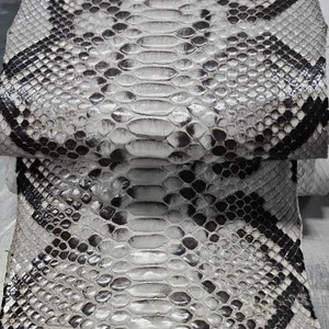 Exotisches Leder Natur-Python-Fell für Luxuslederarbeiten, echte Schlangenhaut, mattes Finish, echte Python-Haut für Handtaschen, Brieftaschen und Stiefel