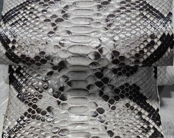 Genuine Reticulated Python Hide: Matte Finish Exotic Leather