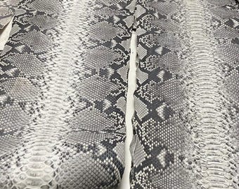 Cuir de python naturel véritable, peau exotique réticulée, pour sacs à main, ceintures, portefeuilles et maroquinerie, vendu à la peau |