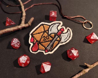 DnD Barbarian Patch - Geborduurde strijkpatch